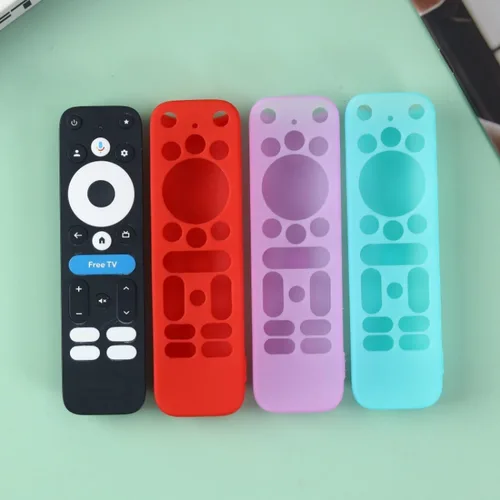Vista 3 de Funda de protección de silicona para Google TV Box 4K Pro 2025, color azul brillante
