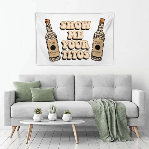 Vista 2 de Flurvivo Tapices de estilo leopardo marrón de 40 x 60 pulgadas, tapiz estético para colgar en la pared, bandera, póster artístico para decoración