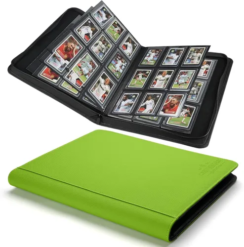 Vista 7 de Carpeta Toploader CARDBINDER, Estuches Duros Toploader, Fundas de 4 Bolsillos para hasta 128 Tarjetas. Carpeta de Tarjetas Toploader con Fundas