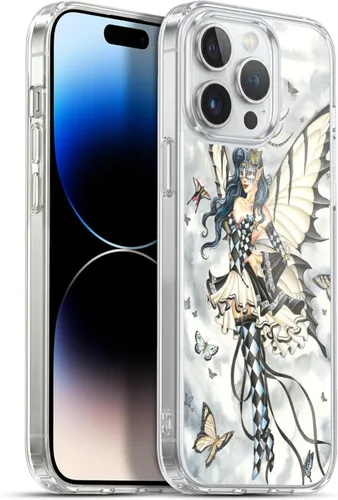 Vista 13 de Head Case Designs Officially Licensed Nene Thomas Amber with Fairy Cat Fairies Gel Case [Military Grade Protection] Compatible with Apple iPhone 13