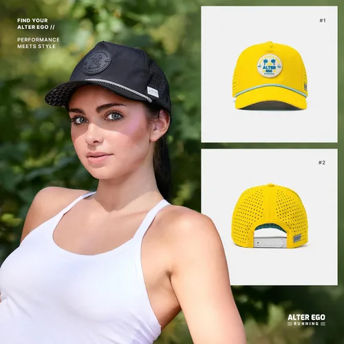Vista 3 de Alter Ego Running Traveler Splash - Gorro de alta calidad, duradero, ligero y transpirable