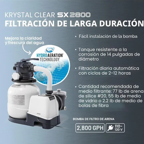 Vista 6 de Intex Ultra XTR - Juego de piscina sobre el suelo de 32 pies x 16 pies x 52