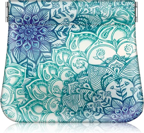Vista 9 de Fintie - Monedero a presión, de cuero PU, monedero para cambio para mujer, Hibisco floreciente., Moda