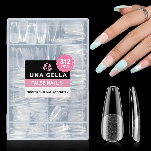 Vista 25 de UNA GELLA Pegamento de uñas de gel 6 en 1 para puntas de uñas transparentes