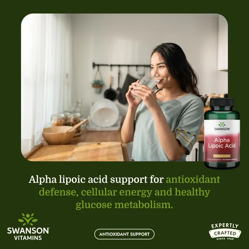 Vista 2 de Swanson Suplemento para la salud de ácido alfa lipoico 300 mg 120 cápsulas