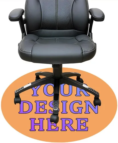 Vista 33 de Tapete redondo personalizado para silla de escritorio de oficina, diseño de tu propio logotipo de foto, texto, alfombrillas circulares