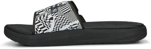 Vista 3 de PUMA Hombres Bmw Mms Softride Slide Sandalias Atléticas Casual - Negro