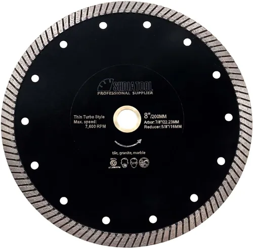 Vista 22 de SHDIATOOL Disco fino estupendo del corte de la cuchilla de Turbo del diamante de 4 pulgadas para el diámetro 344.5 ft m del granito de la teja