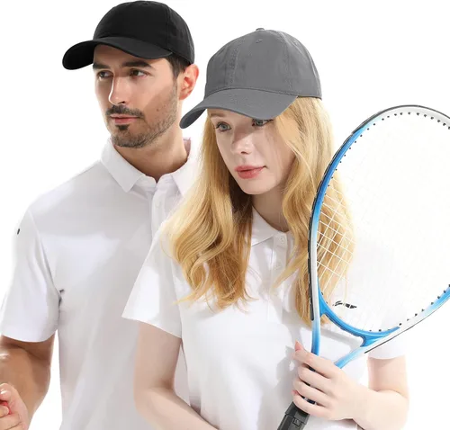 Vista 2 de Crazy Era Gorra de béisbol unisex de algodón liso en blanco para papá, ajustable, estilo vintage