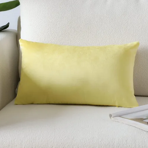 Vista 62 de Artscope Fundas de Almohada de Terciopelo de Lujo Fundas de Almohadas Cuadradas Decorativas Fundas de Cojines Suaves Sólidas para Sofá de Sala Sofá
