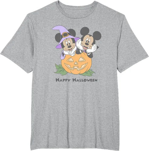 Vista 32 de Disney Mickey and Friends Halloween Pumpkin Mickey & Minnie Camiseta Blanco