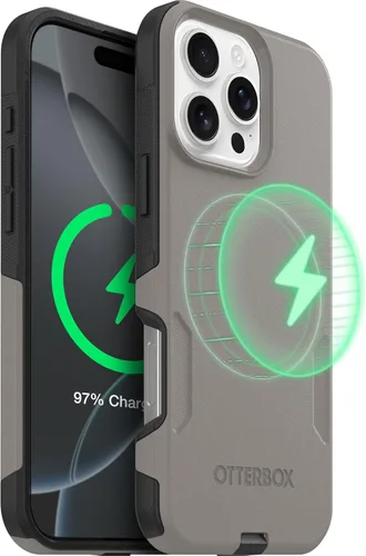 Vista 17 de OtterBox Funda para iPhone 16 Commuter Series - Jeans azul bebé, funda delgada y protectora para iPhone, de doble capa, absorción de impactos