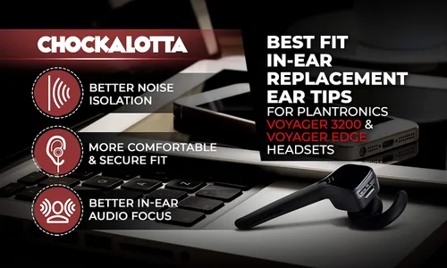 Vista 8 de Almohadillas de repuesto intrauditivas compatibles con Plantronics Poly Voyager 3200/Edge