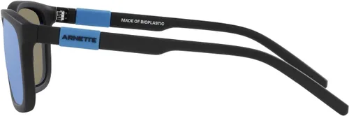 Vista 4 de ARNETTE Lentes de sol para niños, marco negro mate, lentes polarizadas con espejo gris oscuro, 2.008 in