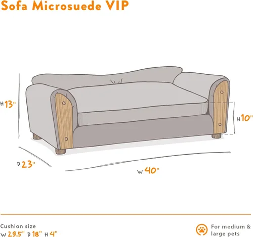 Vista 4 de Moots VIP Pet Bed V2 (Chocolate, Grande)