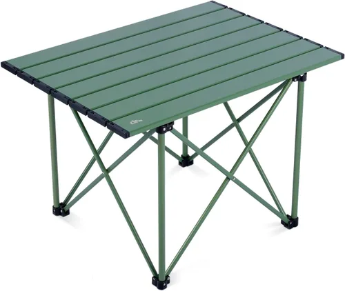 Vista 20 de iClimb - Mesa de camping ultraligera y compacta plegable con bolsa de transporte (color negro - L)