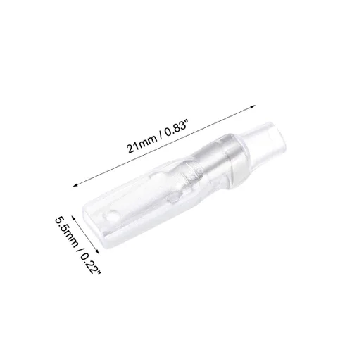 Vista 3 de uxcell 100 unids 0.110 in terminales de alambre conector rápido empalme macho pala conectar con manga aislante