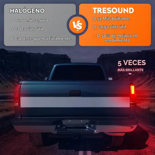 Vista 3 de Luz trasera LED para Dodge Ram 1500 1994-2001, para Dodge Ram 2500 3500 94 Par de lámparas de montaje de luces traseras traseras, lente transparente