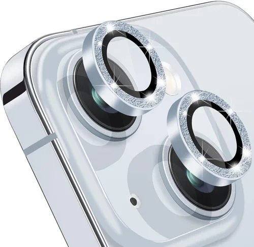 Vista 16 de Protector de lente de cámara compatible con iPhone 15 y 15 Plus, cubierta antiarañazos, protector de lente de vidrio templado 9H, protector de Negro