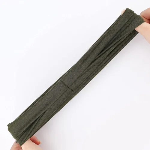 Vista 7 de DRESHOW Boho Print Fashion Headbands Yoga Sports Headbands for Women Elastic Non-Slip Headbands Workout Running Hair Bands