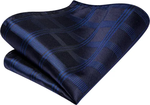 Vista 247 de Dubulle Corbata tejida de cachemira para hombre y gemelos de pañuelo para hombre, conjunto de gemelos para boda formal y negocios
