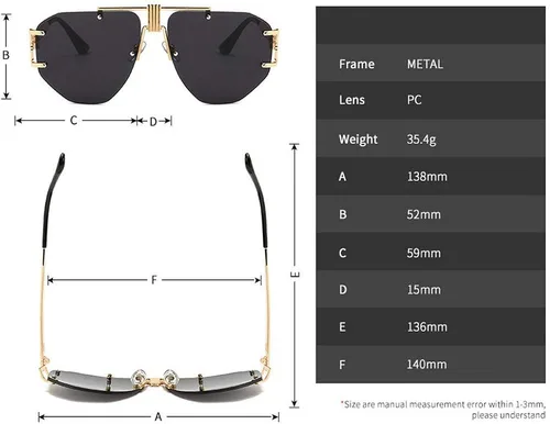 Vista 3 de mincl Gafas de sol con visera retro vintage 2019 de gran tamaño, unisex, a prueba de viento, gafas de sol con marco grande
