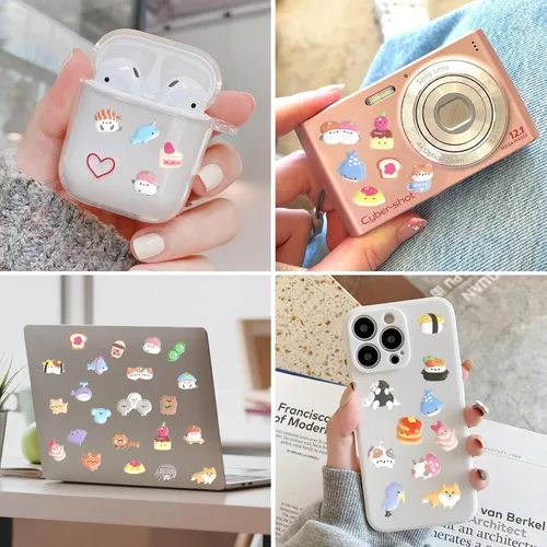 Vista 5 de SHANGRLA Más de 600 mini calcomanías hinchadas – Lindas calcomanías pequeñas Kawaii 3D para niños, niñas, adultos – Micro adhesivo japonés
