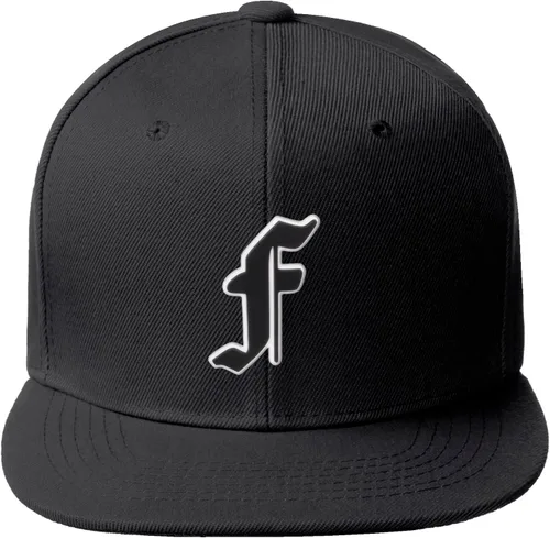 Vista 1169 de Daxton Gorra clásica con visera de billete plano con letras del alfabeto inglés antiguo de la A a la Z