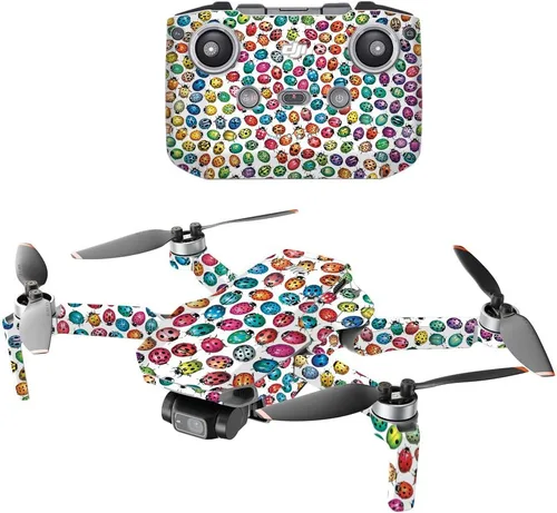 Vista 6 de MightySkins - Compatible con DJI Mini 2 Dron portátil - Humo brillante Funda protectora de vinilo duradera y única Fácil de aplicar, quitar