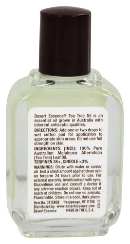 Vista 3 de Desert Essence, Aceite de árbol 100 % Puro, 2-Onzas