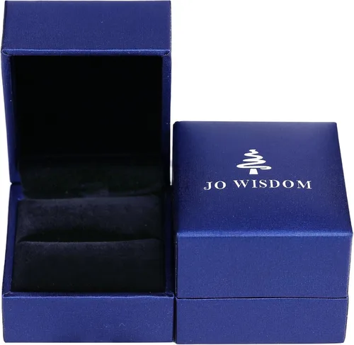 Vista 7 de JO WISDOM Anillo infinito de cruz de plata de ley 925 Circonita plata
