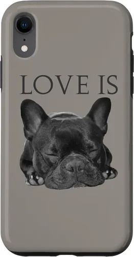Vista 24 de Funda para iPhone 16 Bulldog Francés para teléfono Frenchie Mom Dad Dog Pet Love Case