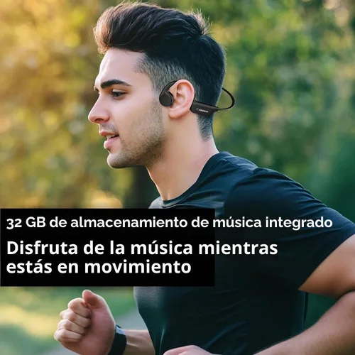 Vista 4 de Auriculares de oído abierto Bluetooth inalámbricos, IP68 impermeables de conducción ósea Bluetooth, auriculares inalámbricos Bluetooth, auriculares