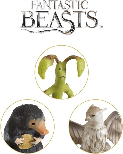 Vista 5 de The Noble Collection Fantastic Beasts - Juego de 4 marcadores detallados de 3 pulgadas (3.1 in), con licencia oficial de Harry Potter, regalos