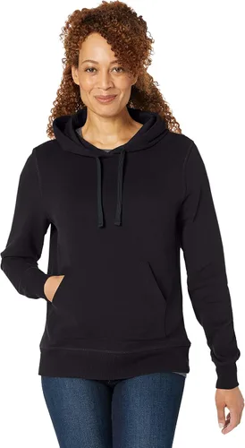 Vista 3 de Tienda Essentials - Sudadera con capucha de vellón de tela de toalla para mujer (disponible en tallas extragrandes)