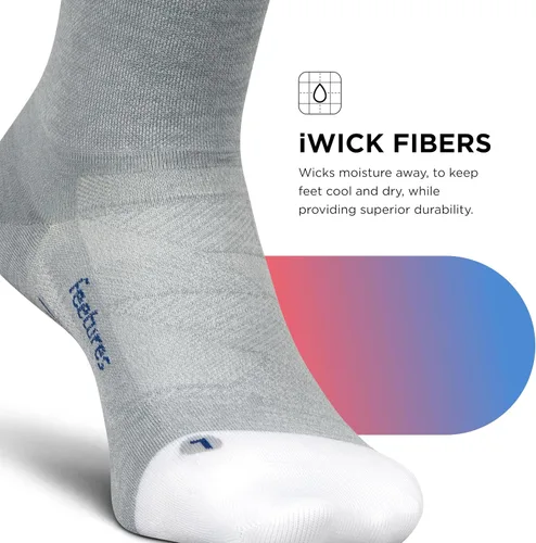 Vista 11 de Feetures Elite Ultra Light Cushion Mini Crew Sock - Calcetines deportivos con compresión dirigida