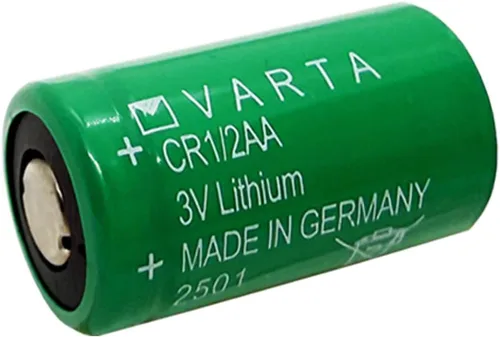 Vista 4 de Paquete de 2 baterías cilíndricas CR 1/2 AA Series de litio de 950 mAh