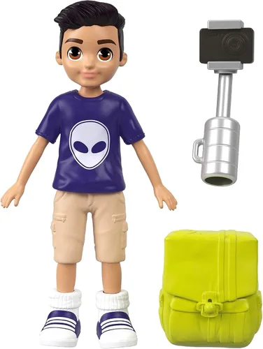Vista 2 de Polly Pocket Muñeca de postura activa, Nicholas