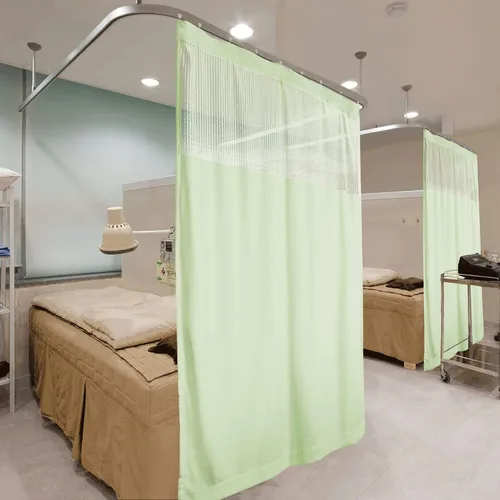 Vista 74 de Fcosie Cortinas divisoras de habitación de hospital con ganchos planos para cubículo, pantalla de privacidad para hospital, clínica médica