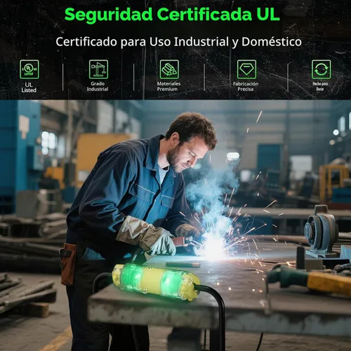 Vista 3 de 1 paquete de extremos de repuesto para cable de extensión de 20 amperios iluminados 120-125 voltios, NEMA 5-20R, 2 polos 3 cables, hoja recta