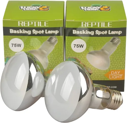 Vista 8 de LUCKY HERP Lámpara de punto de sol para reptiles, bombilla de calor de luz diurna, paquete de 2 (25 W)