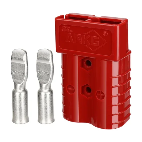 Vista 10 de 2 piezas conector de alimentación de batería de 175 amperios 600 voltios 1/0 AWG (contacto de 1/0AWG, 2 piezas carcasa gris) Kit de conector