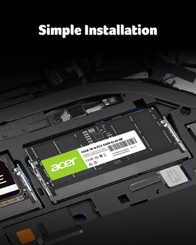 Vista 7 de Acer SD200 DDR5 Single RAM 16GB 5600 MT/s CL46 Memoria de computadora para portátil - BL.9BWWA.414