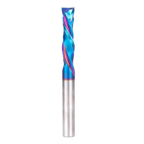 Vista 20 de Amana Tool Spektra Extreme Tool Life Recubierta - Broca de router en espiral de compresión CNC de carburo sólido recubierta, 46182-K, 1/2 D x 1 CH x