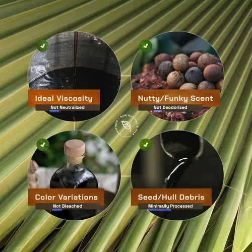 Vista 5 de Aceite de tamanu Sin productos químicos Aroma natural Sin refinar, crudo, prensado en frío, solidifica en invierno Origen indio orgánico