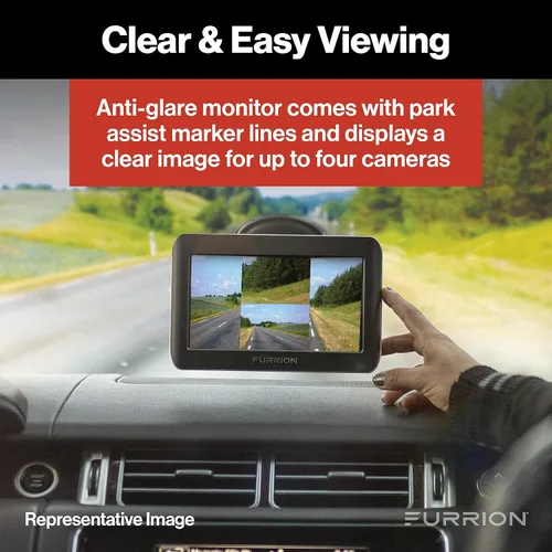 Vista 4 de Furrion Vision S - Sistema de cámara inalámbrica de respaldo para RV con monitor de 7 pulgadas, 1 trasero, visión nocturna infrarroja, visión gran