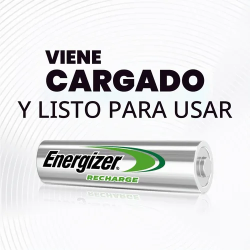 Vista 7 de Energizer Recarga pilas AA recargables universales (paquete de 2), baterías recargables dobles A