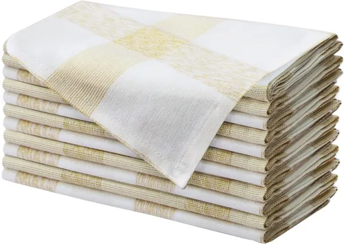 Vista 11 de COTTON CRAFT Servilletas rojas de Navidad, paquete de 12 servilletas de Rojo navideño