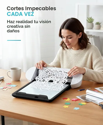 Vista 7 de Silhouette - Alfombrilla electrostática para Cameo 5 / Plus, 12" x 12", color negro Adhesive Free Electrostatic Surface Holds Delicate Paper &