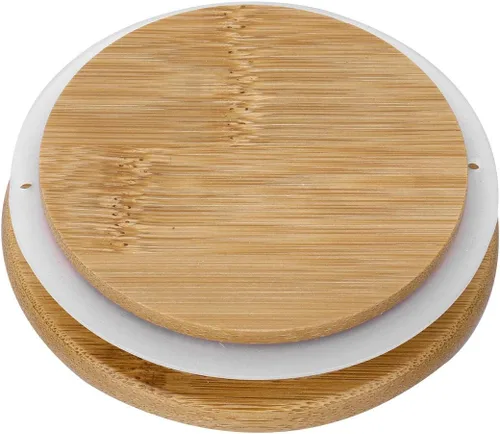 Vista 11 de Freebily Tapas de bambú Marson para frascos de silicona con sello de silicona para tarros de conservas de boca pequeña/regular/ancha, tipo B